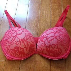 VS Victoria's Secret Red lace Push up bra 32C